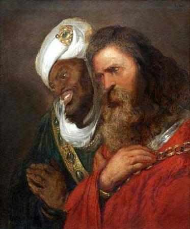 Jan lievens Saladin and Guy de Lusignan oil painting picture